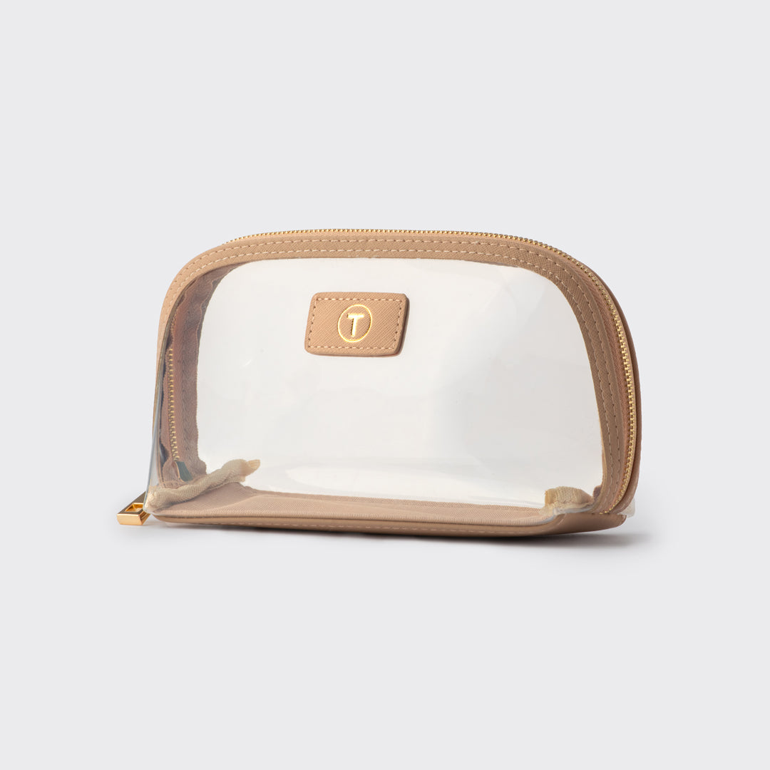 Clear Cosmetic Case - Nude