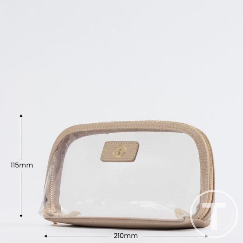 Clear Cosmetic Case - Nude